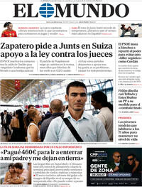 Portada periódico El Mundo