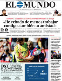 Portada periódico El Mundo