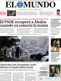 Portada periódico El Mundo