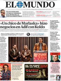 Portada periódico El Mundo