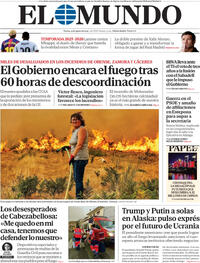 Portada El Mundo 2025-08-15