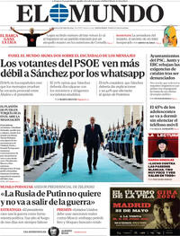Portada periódico El Mundo
