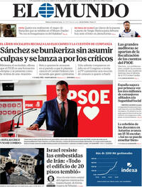 Portada periódico El Mundo