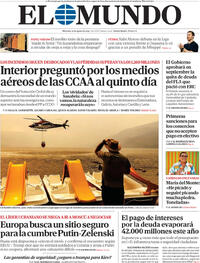 Portada El Mundo 2025-08-20