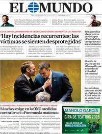 Portada El Mundo 2025-09-23