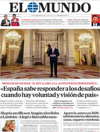 Portada El Mundo 2025-12-25