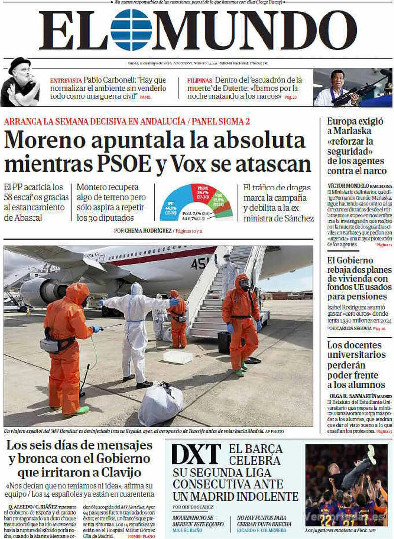 Portada La Razón 2026-05-11