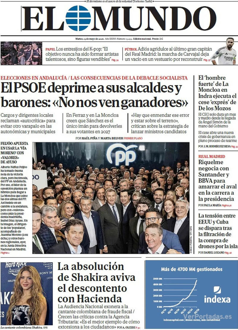 Portada La Razón 2026-05-19