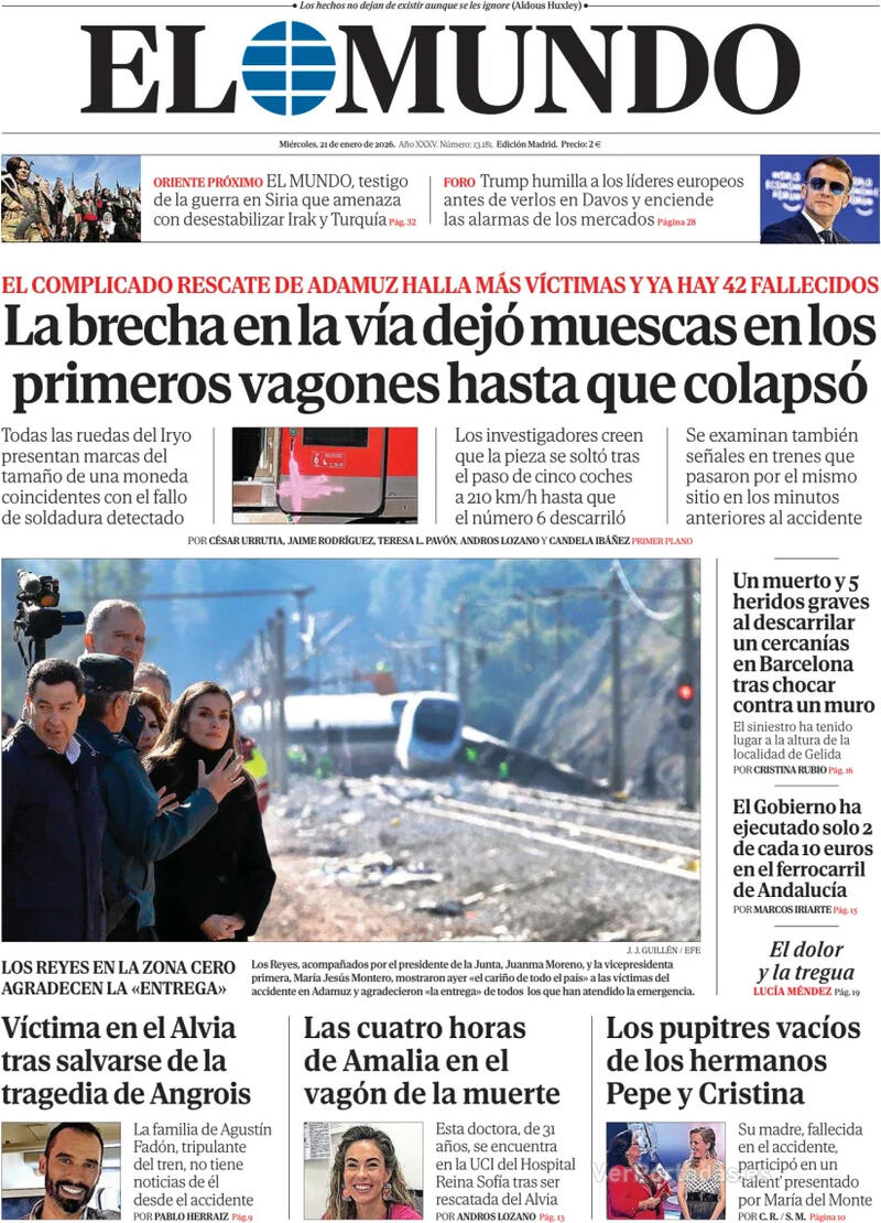 Portada La Razón 2026-01-21