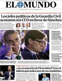 Portada periódico El Mundo
