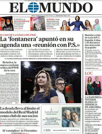 Portada periódico El Mundo Portada periódico El Mundo