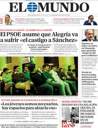 Portada El Mundo 2026-02-07