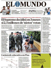 Portada El Mundo 2026-09-09