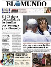 Portada periódico El Mundo Portada periódico El Mundo