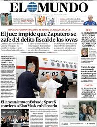Portada periódico El Mundo Portada periódico El Mundo