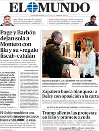 Portada El Mundo 2026-01-14