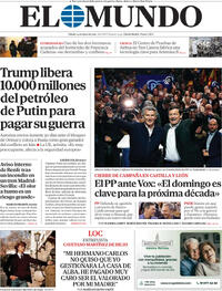 Portada El Mundo 2026-03-14