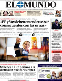Portada El Mundo 2026-02-15