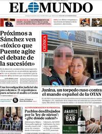 Portada periódico El Mundo