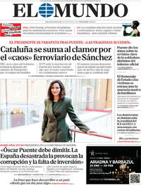 Portada El Mundo 2026-01-26