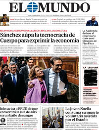 Portada El Mundo 2026-03-27