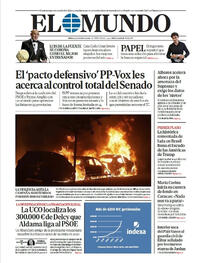 Portada periódico El Mundo Portada periódico El Mundo