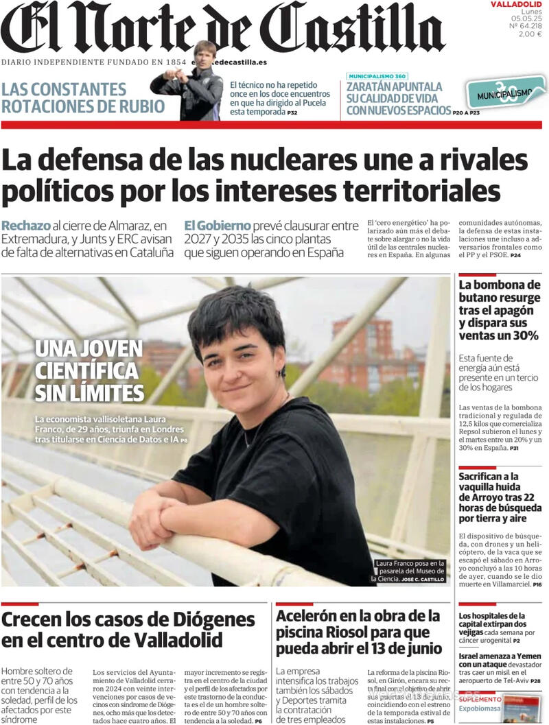 Portada La Tribuna de Toledo 2025-05-05