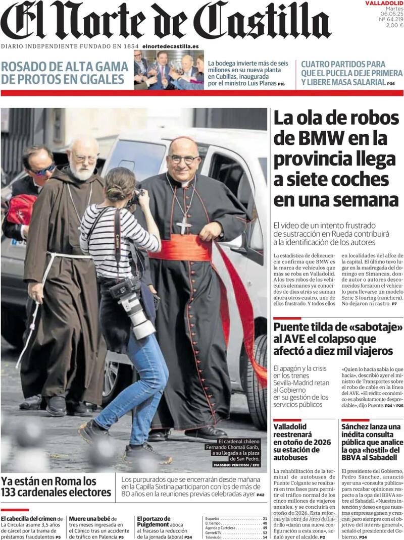 Portada La Tribuna de Toledo 2025-05-06