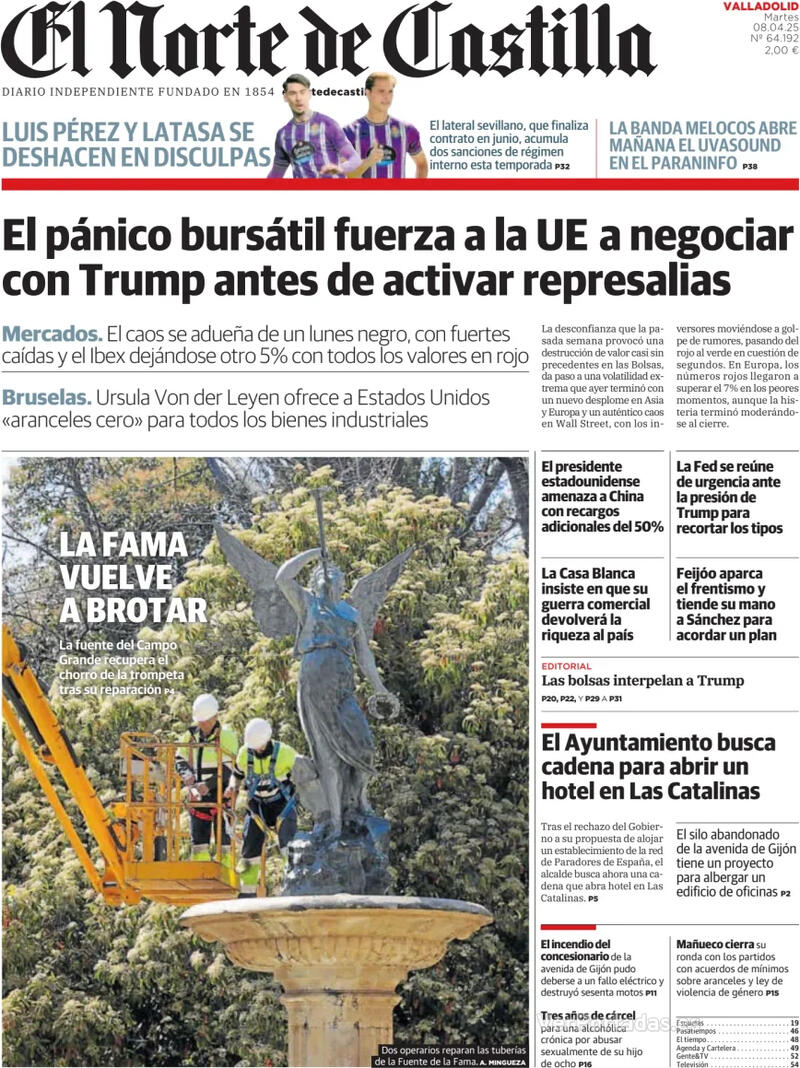 Portada La Tribuna de Toledo 2025-04-08