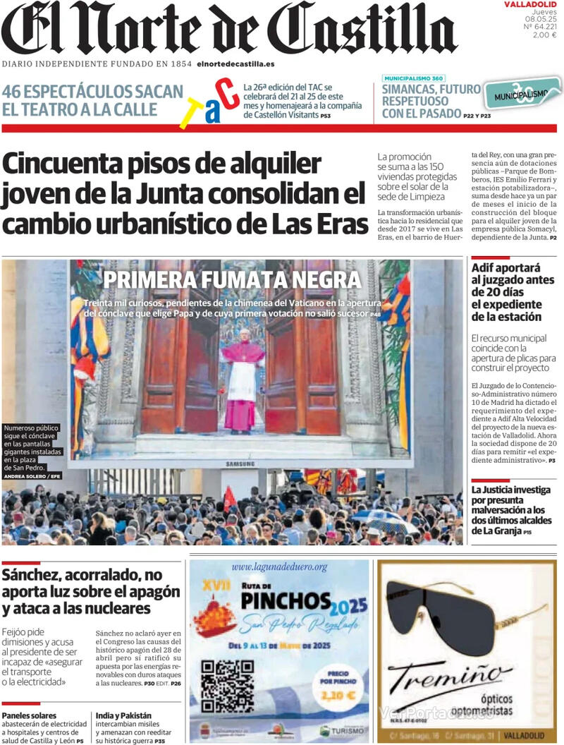 Portada La Tribuna de Toledo 2025-05-08
