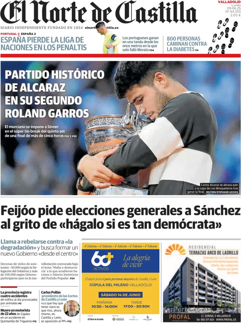 Portada La Tribuna de Toledo 2025-06-09