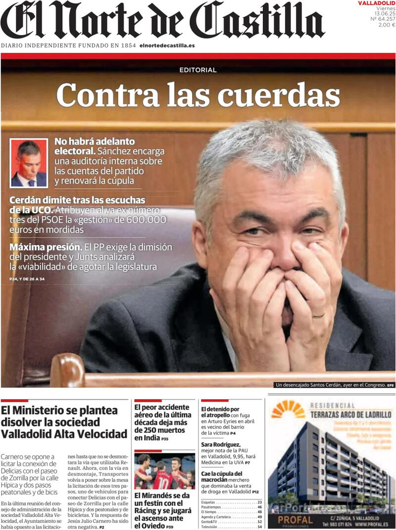 Portada La Tribuna de Toledo 2025-06-13