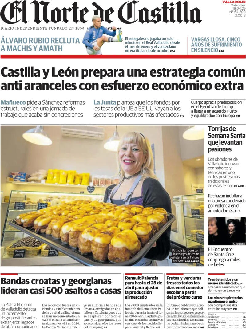 Portada La Tribuna de Toledo 2025-04-16