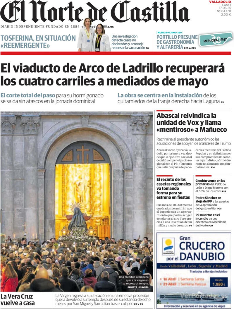 Portada La Tribuna de Toledo 2025-03-17