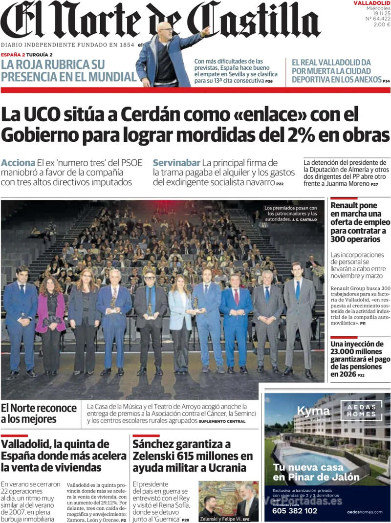 Portada La Tribuna de Toledo 2025-11-19
