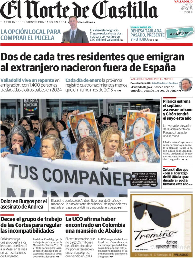 Portada La Tribuna de Toledo 2025-03-20