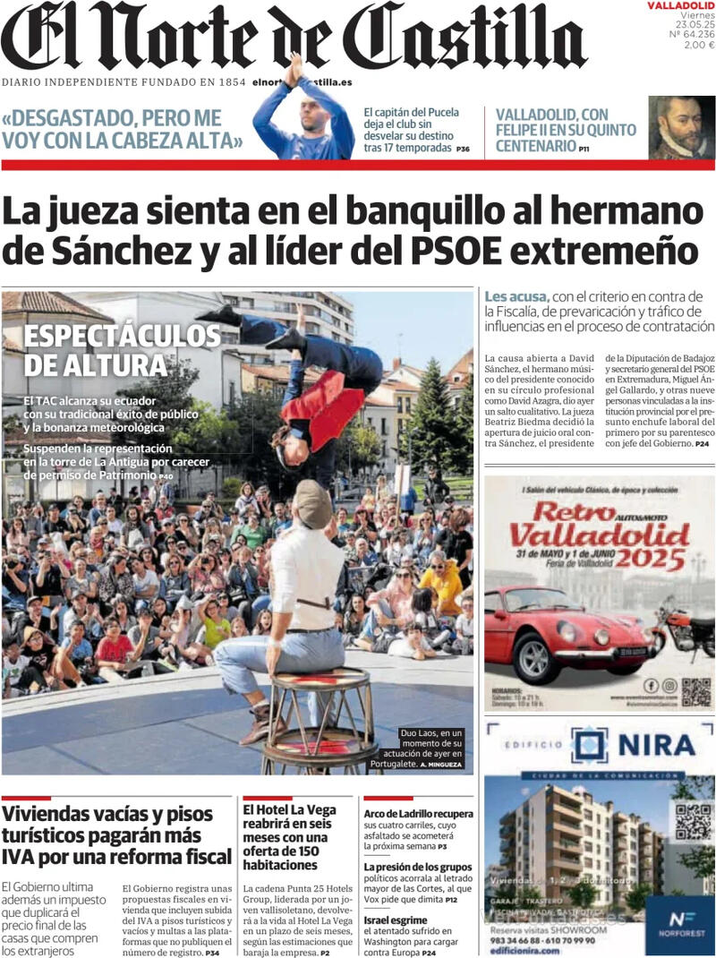 Portada La Tribuna de Toledo 2025-05-23