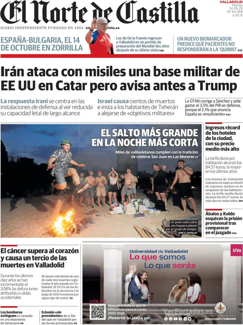 Portada La Tribuna de Toledo 2025-06-24
