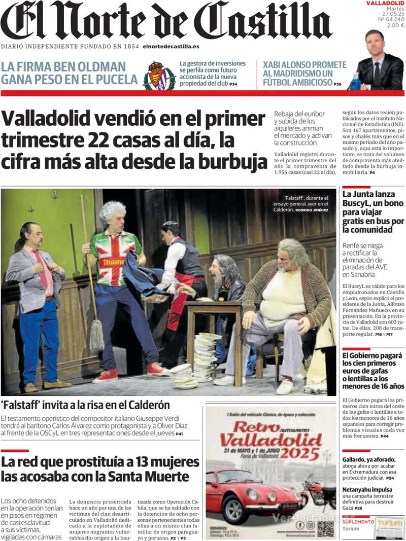Portada La Tribuna de Toledo 2025-05-27