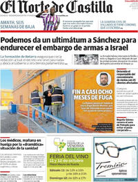 Portada El Norte de Castilla 2025-10-02