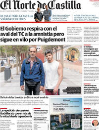 Portada periódico El Norte de Castilla