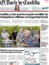 Portada periódico El Norte de Castilla