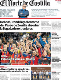 Portada El Norte de Castilla 2025-12-03