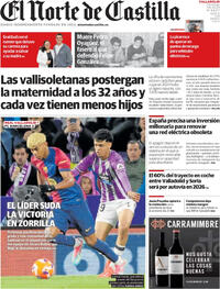 Portada periódico El Norte de Castilla