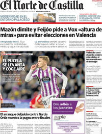 Portada El Norte de Castilla 2025-11-04