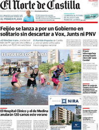 Portada periódico El Norte de Castilla