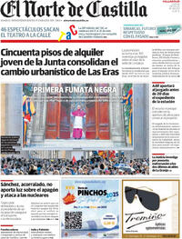 Portada periódico El Norte de Castilla