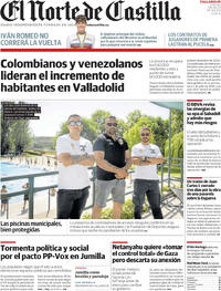 Portada El Norte de Castilla 2025-08-08