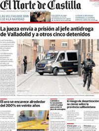 Portada El Norte de Castilla 2025-12-08