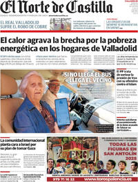 Portada El Norte de Castilla 2025-08-09